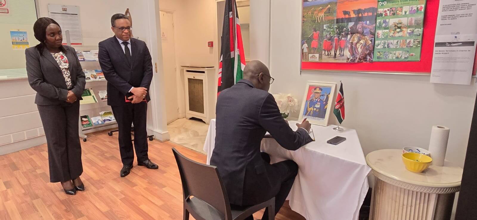 Signing of Condolence Book