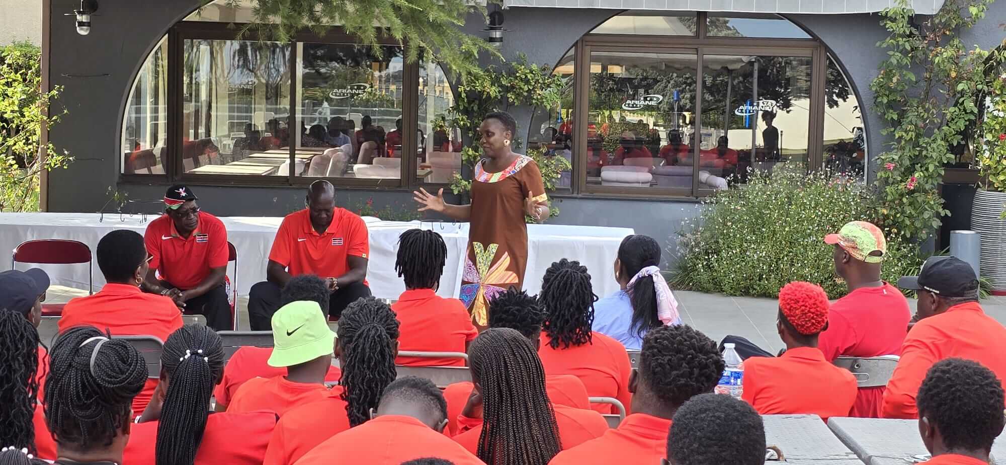 AMB. CHERWON ENGAGES TEAM KENYA