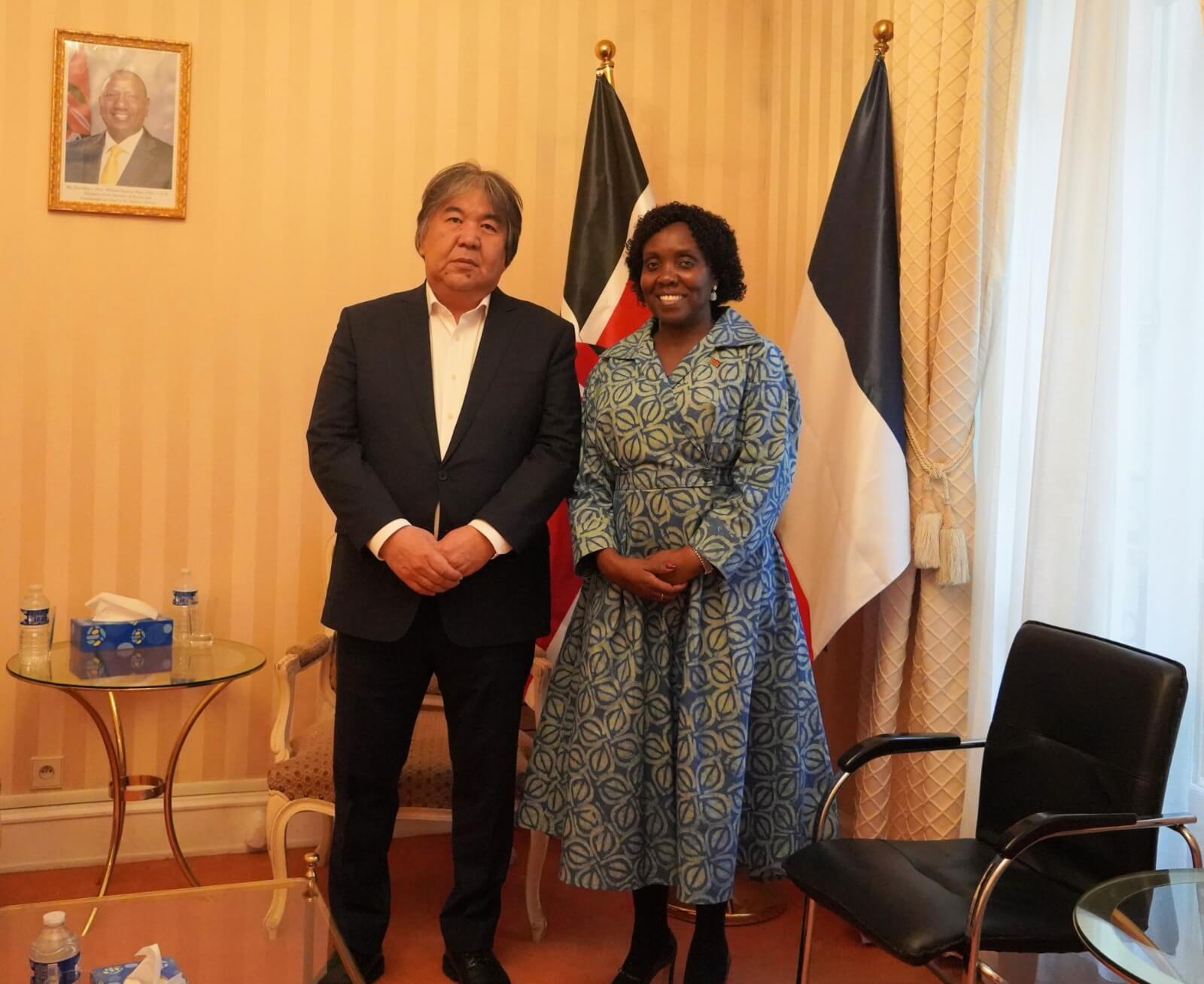 COURTESY CALL- KYRGYZ AMBASSADOR TO FRANCE